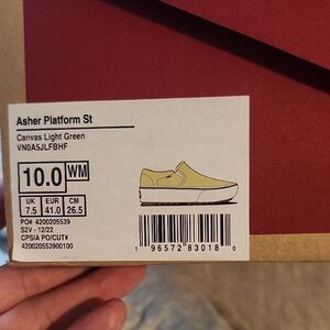 Vans Asher Platform Sneakers - Light Green